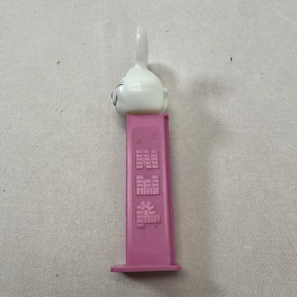 Easter‎ Bunny Pez Candy Dispenser - Vintage - Pink and White - Slovenia